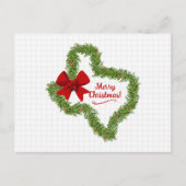 Texas Kerstmis met Red Bow Briefkaart (Voorkant)