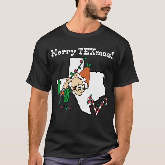 Texas KerstT-shirt T-shirt (Voorkant)