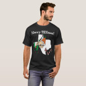 Texas KerstT-shirt T-shirt (Voorkant volledig)