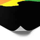 texas kleur burst poster (Hoek)