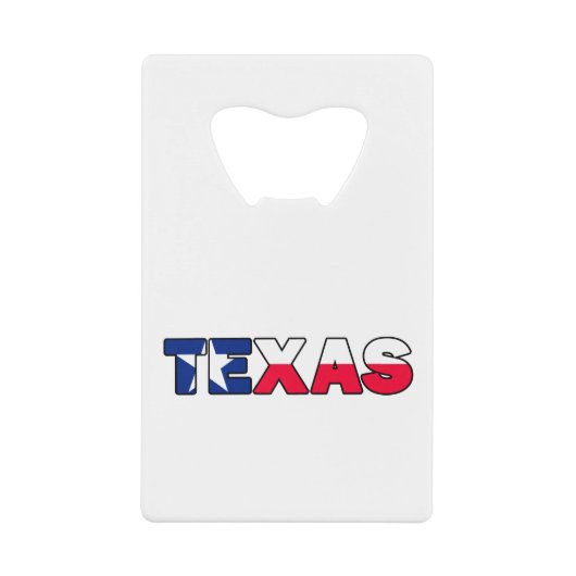 Texas Kredietkaart Flessenopener (Voorkant)
