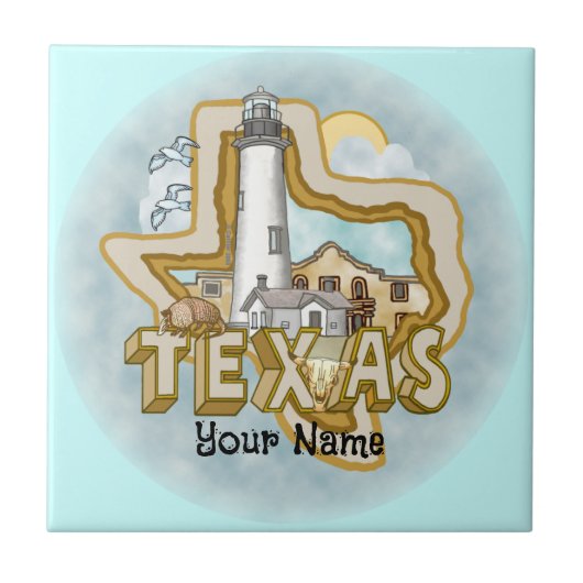 Texas Lighthouse Tegel Tegeltje (Voorkant)