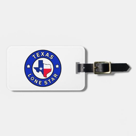 Texas Lone Star Bagagelabel (Voorkant horizontaal)