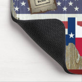 Texas Lone Star Dueling Pistols Meest gezochte Sig Muismat (Hoek)