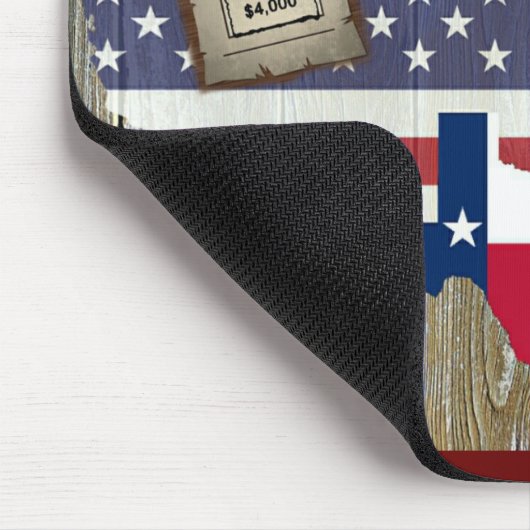 Texas Lone Star Dueling Pistols Meest gezochte Sig Muismat (Hoek)