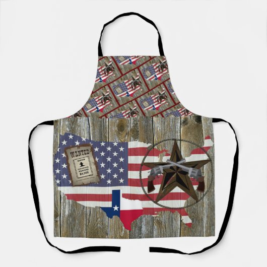 Texas Lone Star Dueling Pistols Meest gezochte Sig Schort (Voorkant)