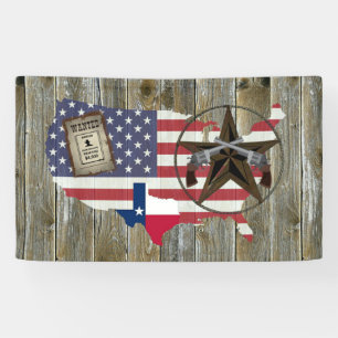 Texas Lone Star Dueling Pistols Meest gezochte Sig Spandoek