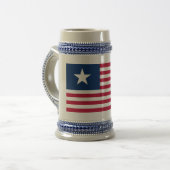 Texas, Lone Star en Stripes Bierpul (Voorkant links)
