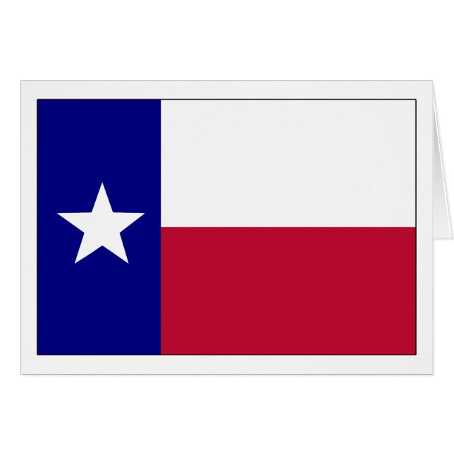 Texas Lone Star Flag (Voorkant Horizontaal)