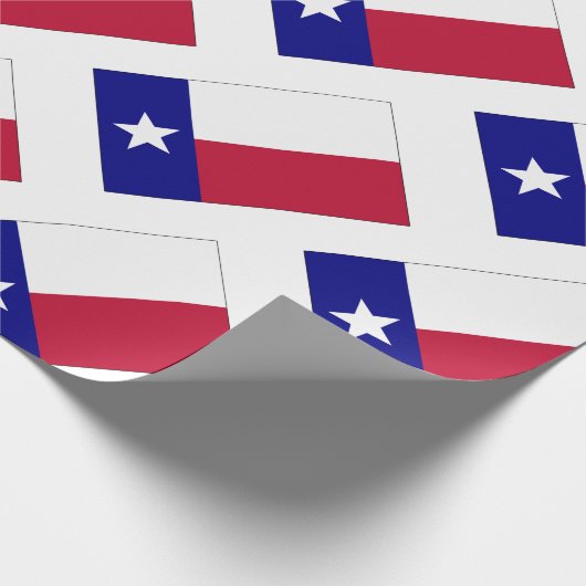 Texas Lone Star Flag Cadeaupapier (Hoek)