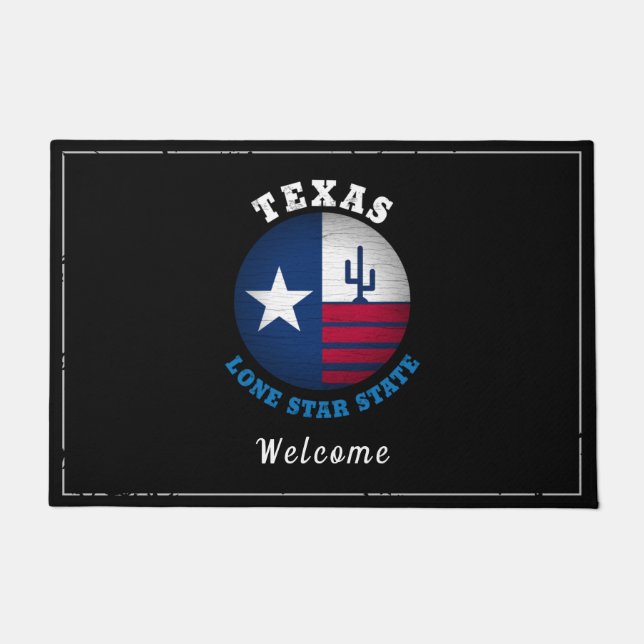 TEXAS LONE STAR FLAG DEURMAT (Voorkant)