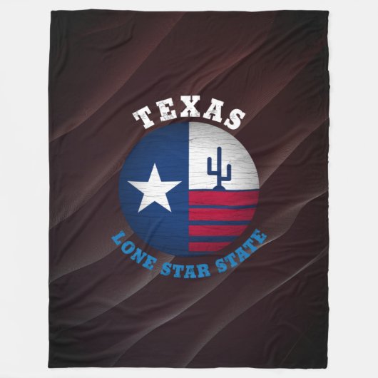 TEXAS LONE STAR FLAG FLEECE DEKEN (Voorkant)