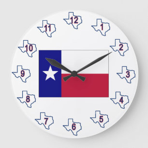 Texas Lone Star Flag Grote Klok