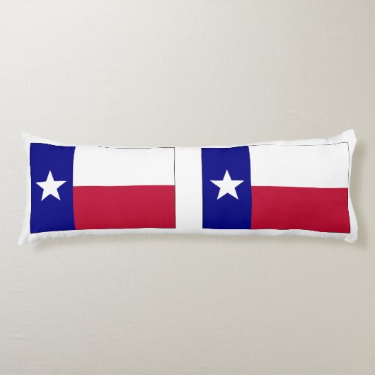 Texas Lone Star Flag Lichaamskussen (Voorkant)