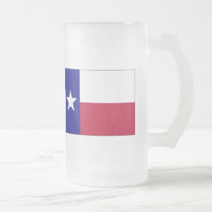 Texas Lone Star Flag Matglas Bierpul