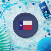 Texas Lone Star Flag Papieren Bordje (Feest)