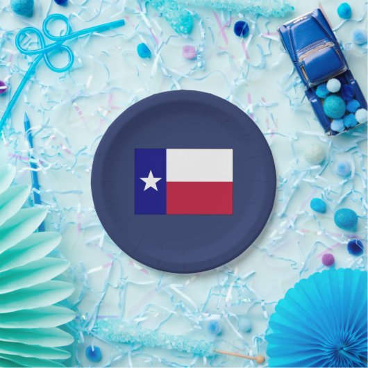 Texas Lone Star Flag Papieren Bordje (Feest)