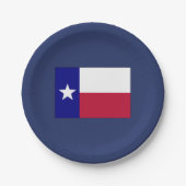 Texas Lone Star Flag Papieren Bordje (Voorkant)