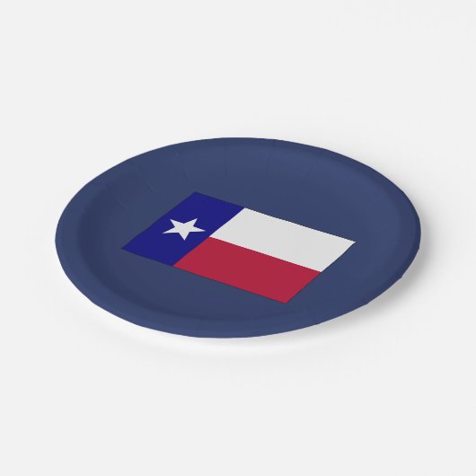 Texas Lone Star Flag Papieren Bordje (Gekanteld)