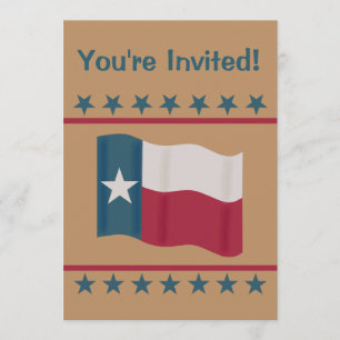 Texas Lone Star Flag Red White Blue Party event Kaart