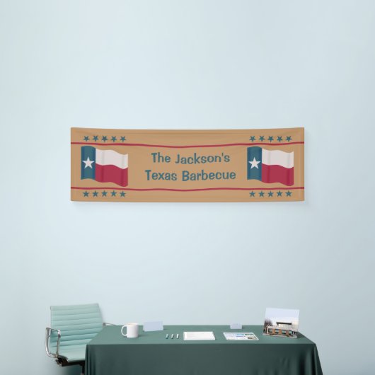 Texas Lone Star Flag Waving Event Spandoek (Beurs)