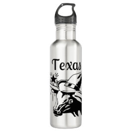 Texas Lone Star Longhorn Waterfles