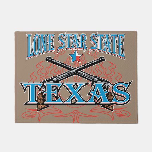 Texas Lone Star Staat Deurmat (Voorkant)