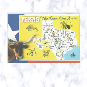 Texas Lone Star State Briefkaart