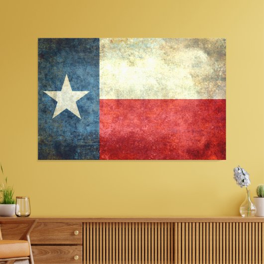 Texas - Lone Star State Canvas Afdruk (Insitu (Woonkamer))