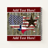 Texas Lone Star State Flag Map Carnet (Dos)