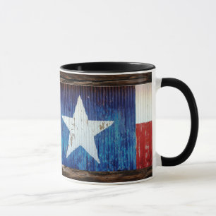 Texas Lone Star State Flag Rustic Mok