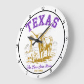 Texas Lone Star State Longhorn Grote Klok (Hoek)