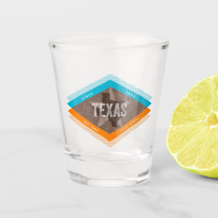 Texas  Lone Star State Retro Verenigde Staten Shot Glas