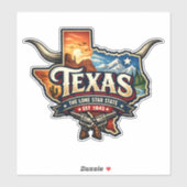 Texas Lone Star State Sticker (Vel)