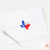 Texas Lone Star Vierkante Sticker (Envelop)