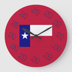 Texas Lone Star-vlag Grote Klok