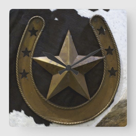 Texas Lone Star Wall klok (Voorkant)