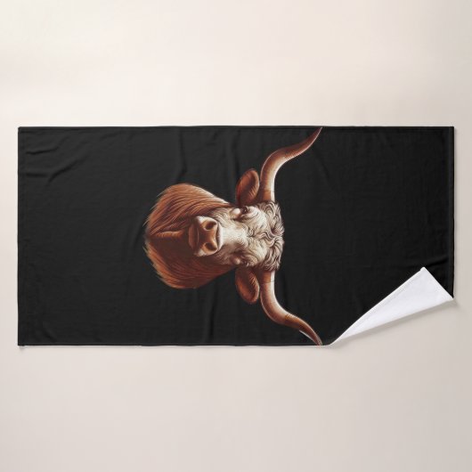 Texas longhorn (Serviette de bain)