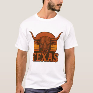 Texas Longhorn Bull Logo - Westerne brand T-shirt