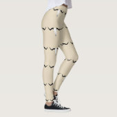 Texas Longhorn Cattle Skull - Horns Pattern Leggings (Rechts)