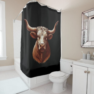 Texas Longhorn Douchegordijn