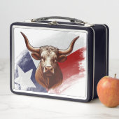 Texas longhorn koe (In situ)