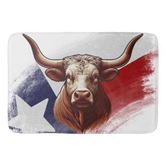 Texas longhorn koe badmat (Voorkant)