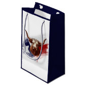 Texas longhorn koe klein cadeauzakje (Voorkant Gekanteld)