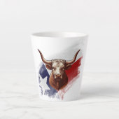 Texas longhorn koe latte mok (Voorkant)