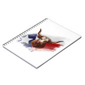 Texas longhorn koe notitieboek (Linkerzijde)