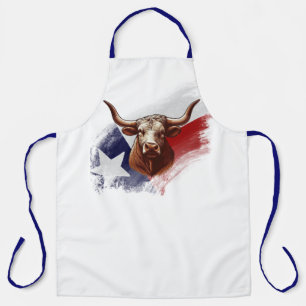 Texas longhorn koe schort