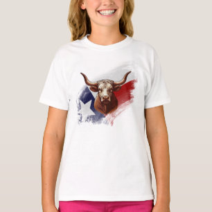 Texas longhorn koe t-shirt