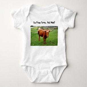 Texas Longhorn met Funny Texas Gezegde Romper