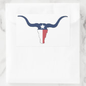 Texas Longhorn Rechthoekige Sticker (Tas)